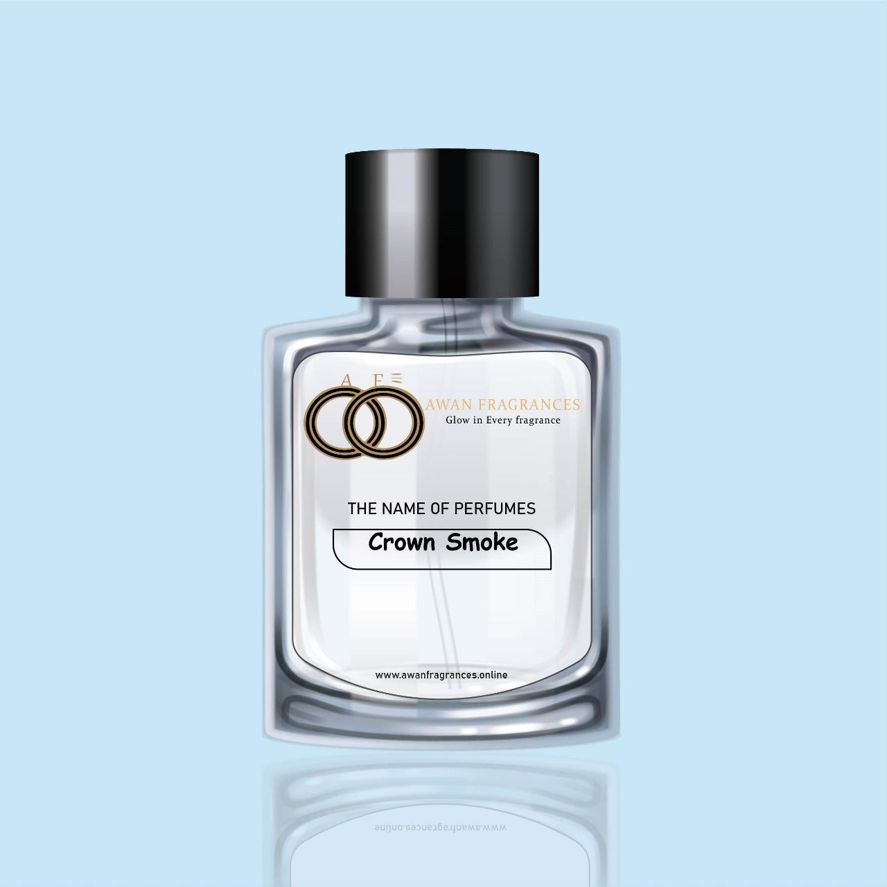 Crown Smoke intense perfume with smoky oriental woody fragrance