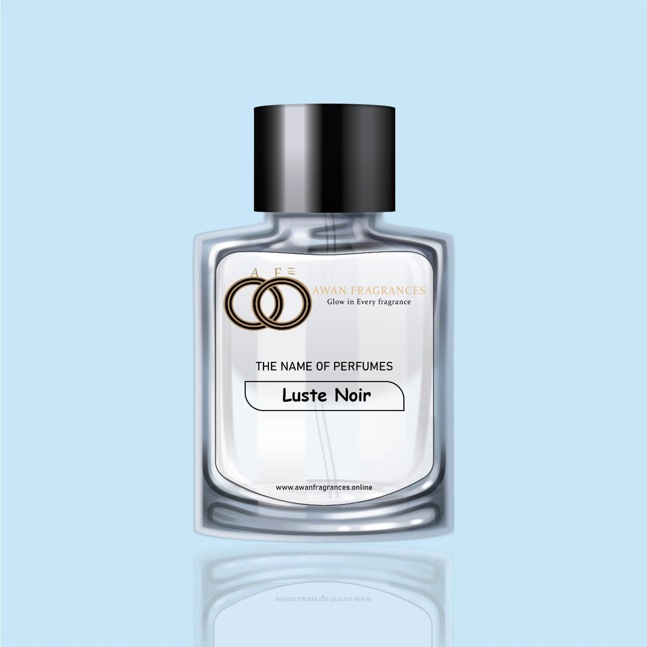 Luste Noir luxury perfume with deep oriental woody notes